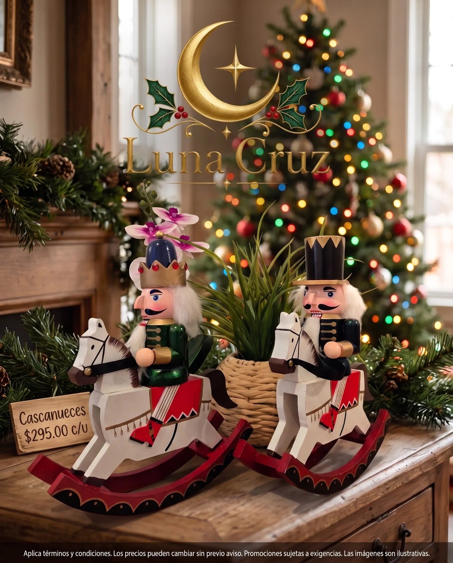 Cascanueces navideños Luna Cruz